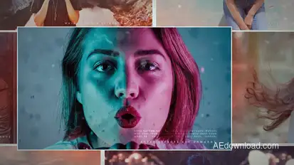 Grid Slideshow Video Displays template preview