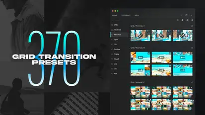 Grid Transitions Elements template preview