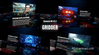 Gridder Video Displays template preview