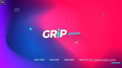 Grip Modern Gradinet Typography Opener Promotion Instagram Storie Openers template preview