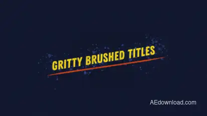 Gritty Brushed Titles Titles template preview