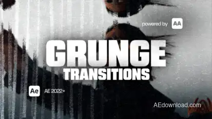 Gritty Grunge Transitions | AAPOWER Elements template preview