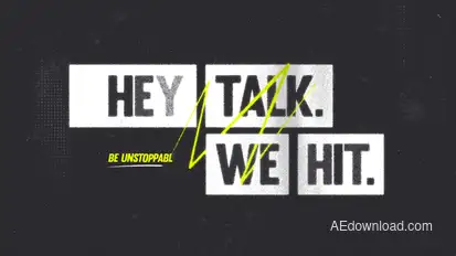 Gritty Sport Titles Titles template preview