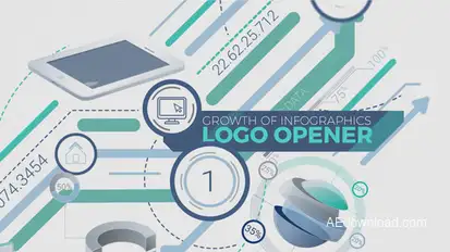 Growth Of Infographics Logo Opener Openers template preview