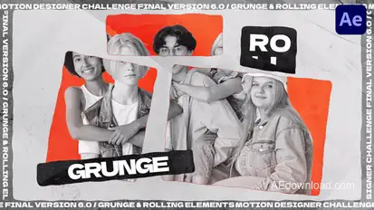 Grunge & Rolling Urban Opener broadcast-packages template preview