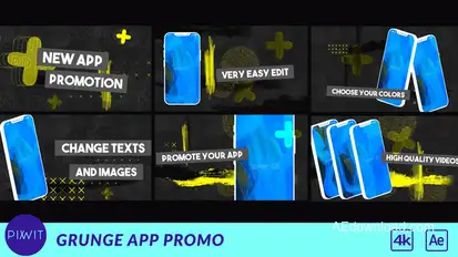 Grunge App Promo / Intro Product Promo template preview