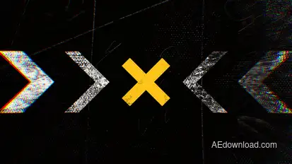 Grunge Attention Logo Logo Stings template preview