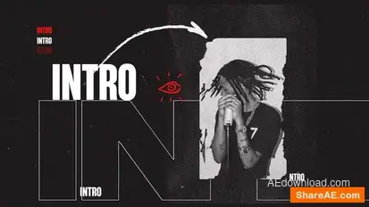 Grunge Brutalism Intro Openers template preview