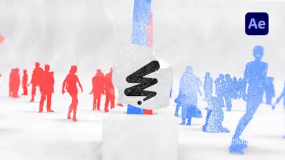 Grunge Election Revolt Logo Unveil Logo Stings template preview