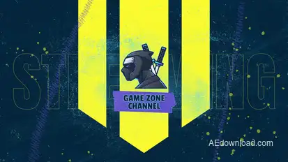 Grunge Gaming Logo Transition Logo Stings template preview