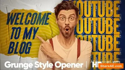 Grunge Intro Openers template preview