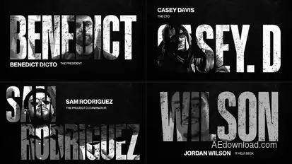 Grunge Freeze Frame Openers template preview