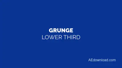 Grunge Lower Third Titles template preview