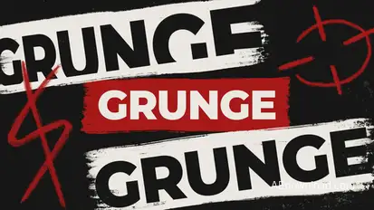Grunge Marker Intro Logo Logo Stings template preview