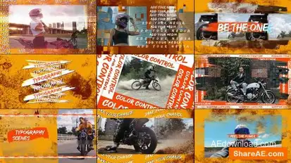 Grunge Moto Openers template preview