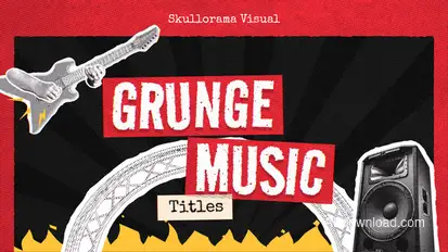 Grunge Music Titles Titles template preview