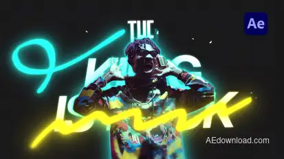 Grunge Neon Personal Promo Openers template preview