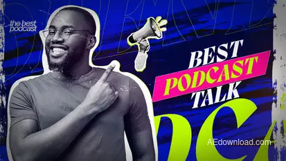 Grunge Paper Podcast Introduction Openers template preview