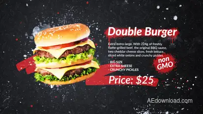 Grunge Restaurant Promo Product Promo template preview