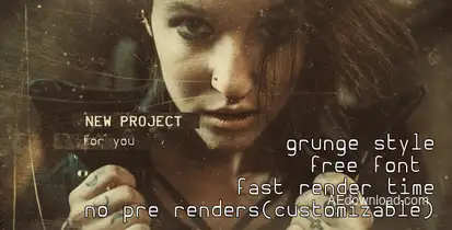 Grunge Slides - Cinematic Trailer Video Displays template preview