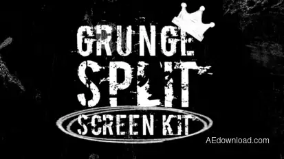 Grunge Split Screen Kit Elements template preview