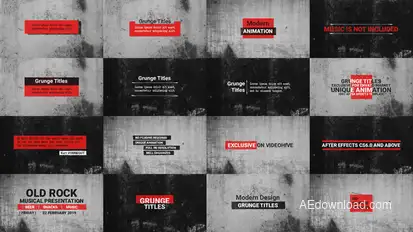 Grunge Titles Titles template preview