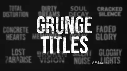 Grunge Titles Titles template preview
