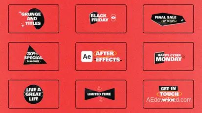 Grunge Titles Titles template preview