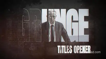 Grunge Titles Opener Openers template preview