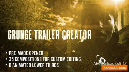 Grunge Trailer Openers template preview