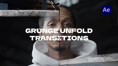 Grunge Unfold Transitions | After Effects Elements template preview