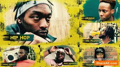 Grunge Urban Opener  / Hip-Hop / Brush  / Slideshow / Street Openers template preview