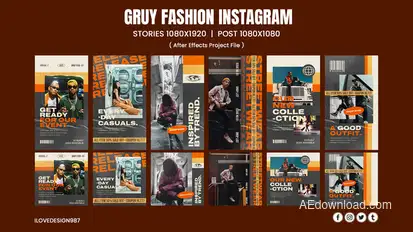 Gruy Fashion Instagram Product Promo template preview