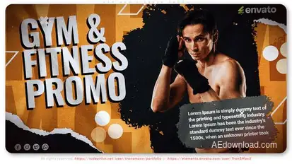 Gym and Fitness Promo Openers template preview