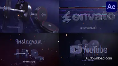 Gym Logo 3 in 1 for After Effects Openers template preview