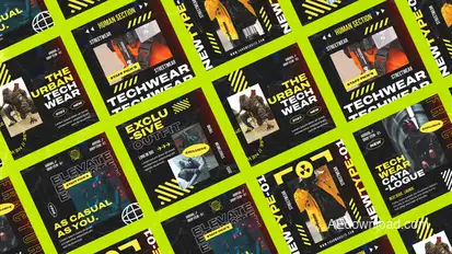 Haidey Techwear Media Posts Product Promo template preview