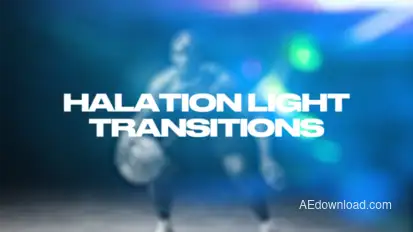 Halation Light Transitions Elements template preview