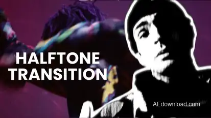 Halftone Transition Elements template preview