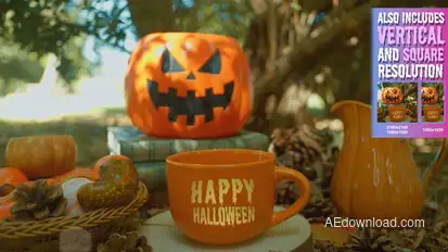 Halloween Autumn Tea Product Promo template preview