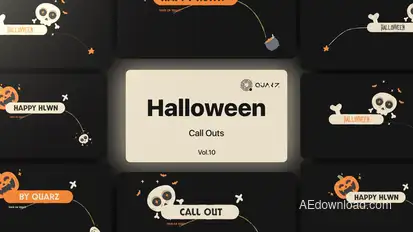 Halloween Call Outs Vol. 10 Titles template preview