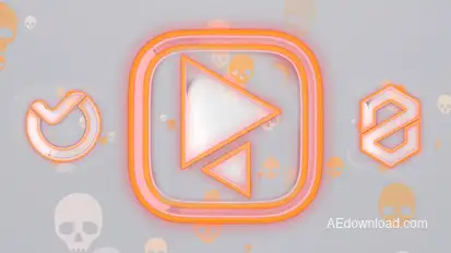 Halloween Clean Logo Logo Stings template preview