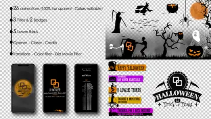 Halloween Complete Kit Elements template preview