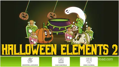 Halloween Elements 2 Elements template preview