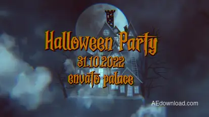 Halloween event time broadcast-packages template preview