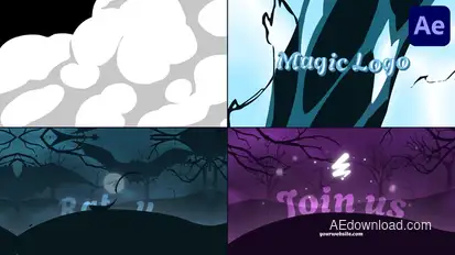 Halloween Fantasy Logo for After Effects Logo Stings template preview