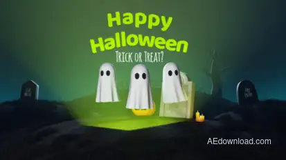 Halloween Ghosts Openers template preview