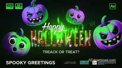 Halloween Greetings Openers template preview