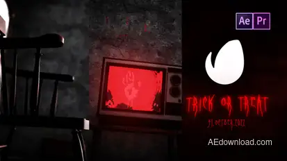 Halloween Horror Logo Reveal Elements template preview