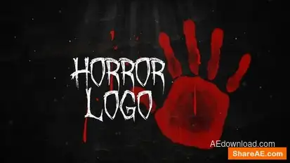 Halloween Horror Logo Reveal Logo Stings template preview
