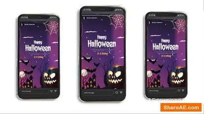 Halloween Instagram Story Openers template preview